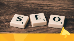 Scrabble tiles spelling out the word SEO