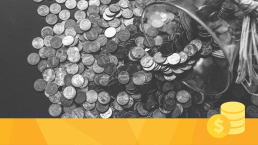 A jar of coins representing cost strucutures.