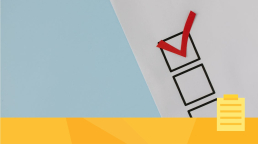 A checklist used for quality control.